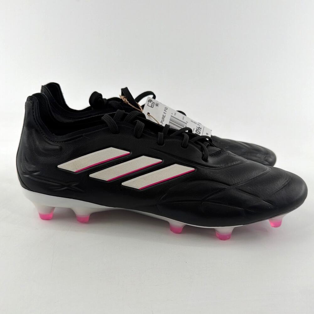 Adidas Unisex Core Black Pink 2 Copa Pure.1 Firm Ground Boots Size M 9.5 W 10.5 - Picture 5 of 12